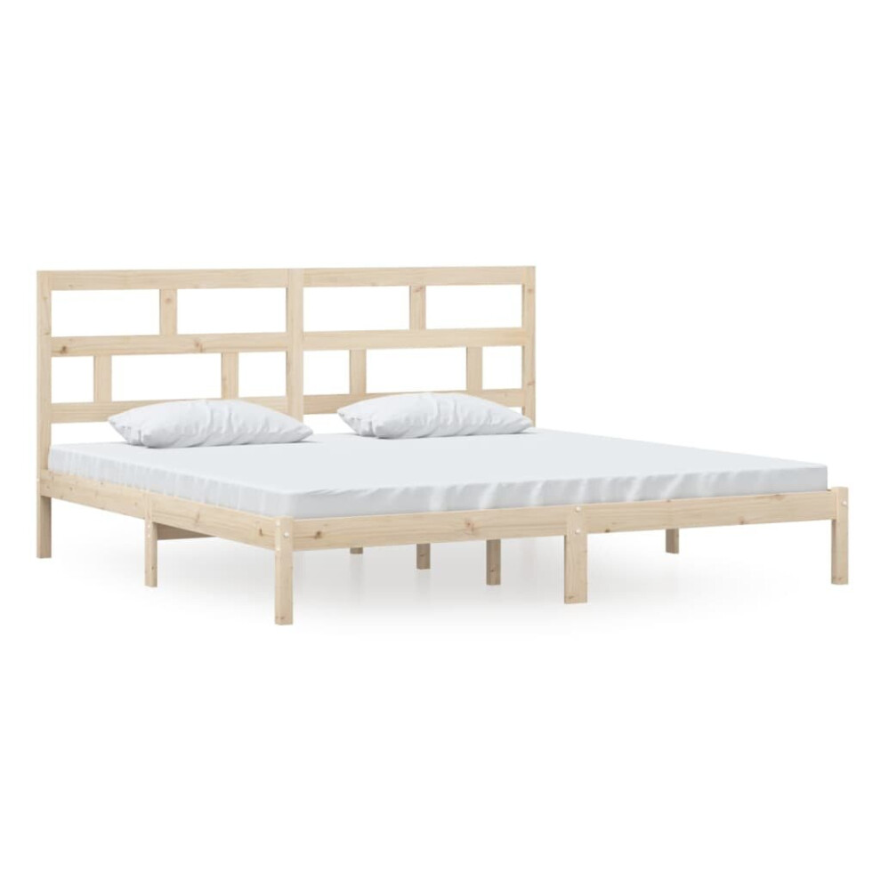 (brown, 200 x 200 cm) vidaXL Solid Wood Pine Bed Frame Bedstead Bed Base Multi Colours Multi Sizes