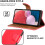 (Red) Samsung Galaxy A13 4G Phone Wallet Leather Case 7