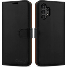 (Black) Samsung Galaxy A13 4G Phone Wallet Leather Case