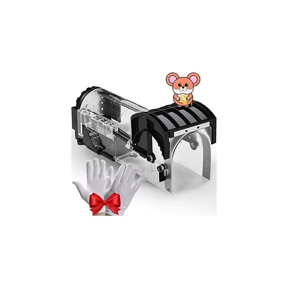 Mouse Trap, Humane Mouse Traps for Indoors, Rodent Trap High Sensitive No Kill, Mousetrap Poison Substitute Friendly for Kids & Pet, Professional Mice