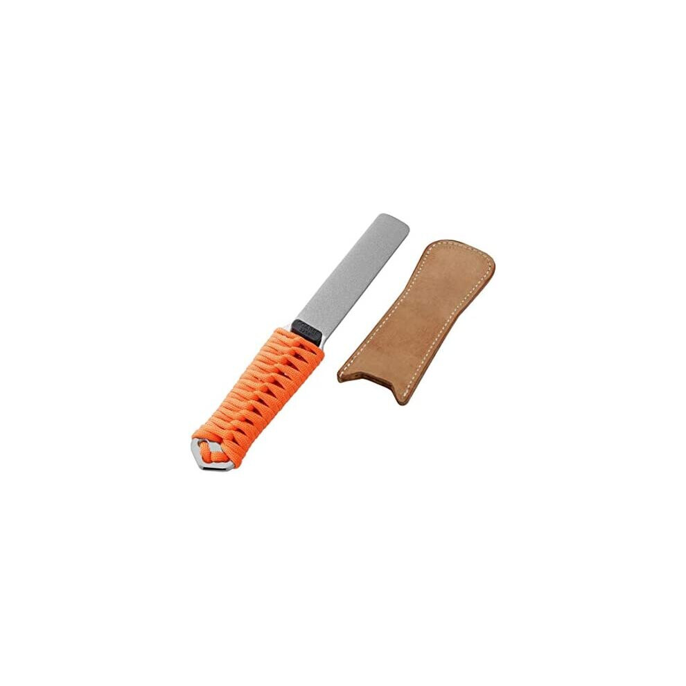 Sharpal 181N Dual-Grit Diamond Sharpening Stone With Genuine Leather Strop, Tool Sharpener For Sharpening Knife, Garden Shears, Axe And All Blade Edge 814744028059