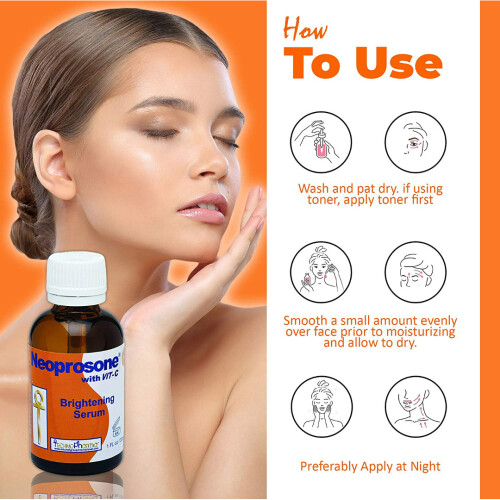 Neoprosone  Vitamin c Serum for Face  1 Fl oz  30ml  For Dark circle  Wrinkles & Dark Spots  Hyperpigmentation Serum  with Alpha Arbutin and castor Oi 2
