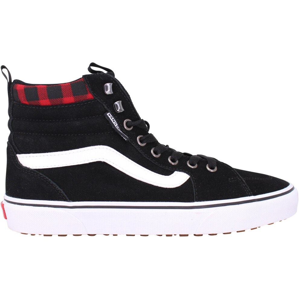 (7) Vans Filmore HI Vansgu Black/Red Plaid VN0A5HZK9BY Men's