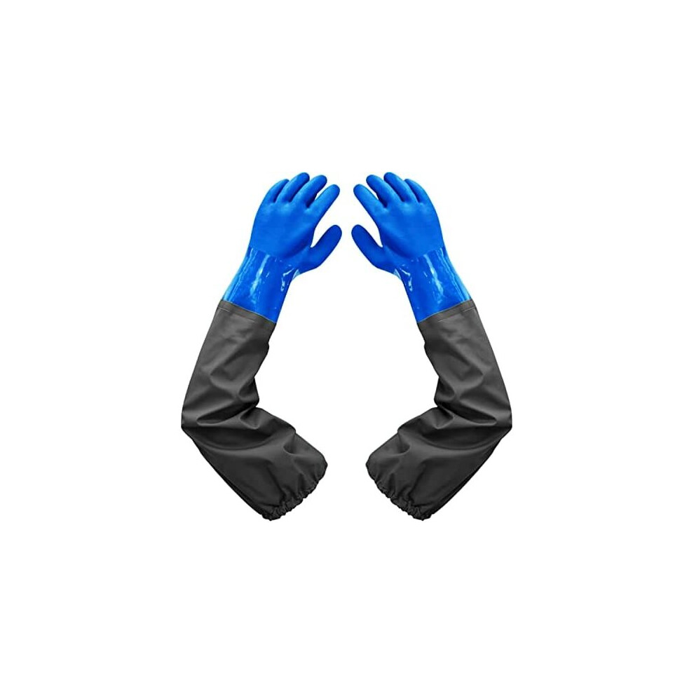 Pond Gloves, Long Arm Waterproof Gloves,Long Rubber Gloves For Men And Women - 25"/ 64 Cm 6440619599481