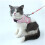 (Red, S) Cat Chest Strap Reflective Design Close-fitting Design Upgrade Breathable Mesh Fabric 4