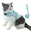 (Red, M) Cat Chest Strap Reflective Design Close-fitting Design Upgrade Breathable Mesh Fabric 3