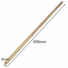 (500mm) 8mm Diameter 100/200/330/500mm Brass Round Bar Rod Circular Tube