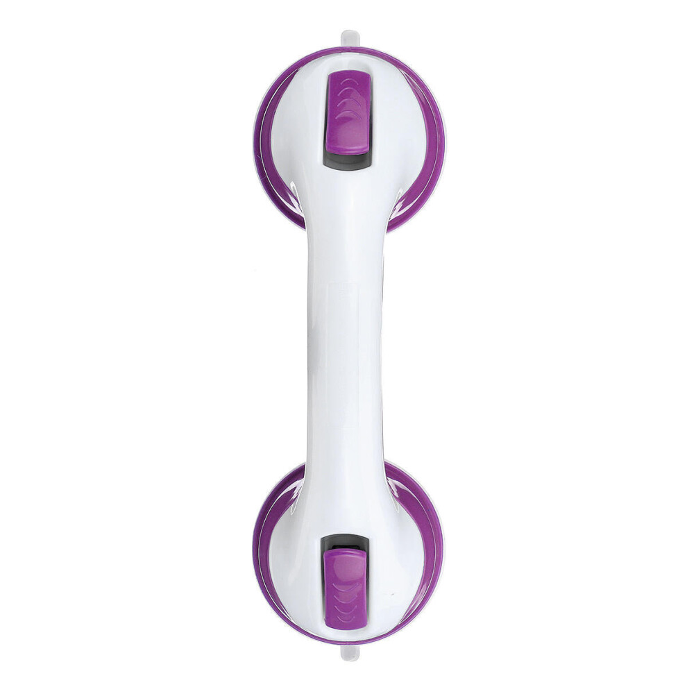 Greenzech (Purple+White) Grip Suction Cup Safe Helping Handle Bath Tub Bathroom Shower Grab Bar Handrail Door Handles