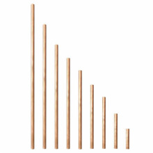 (150mm) 3mm Diameter 50-600mm Copper Round Bar Rod