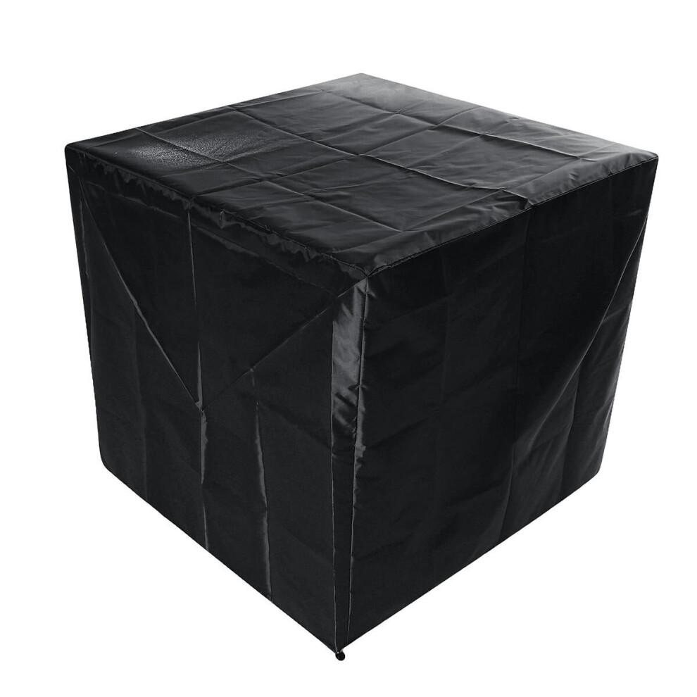 (Black) Inch Air Conditioner Cover Furniture Waterproof Windproof Tool Storage