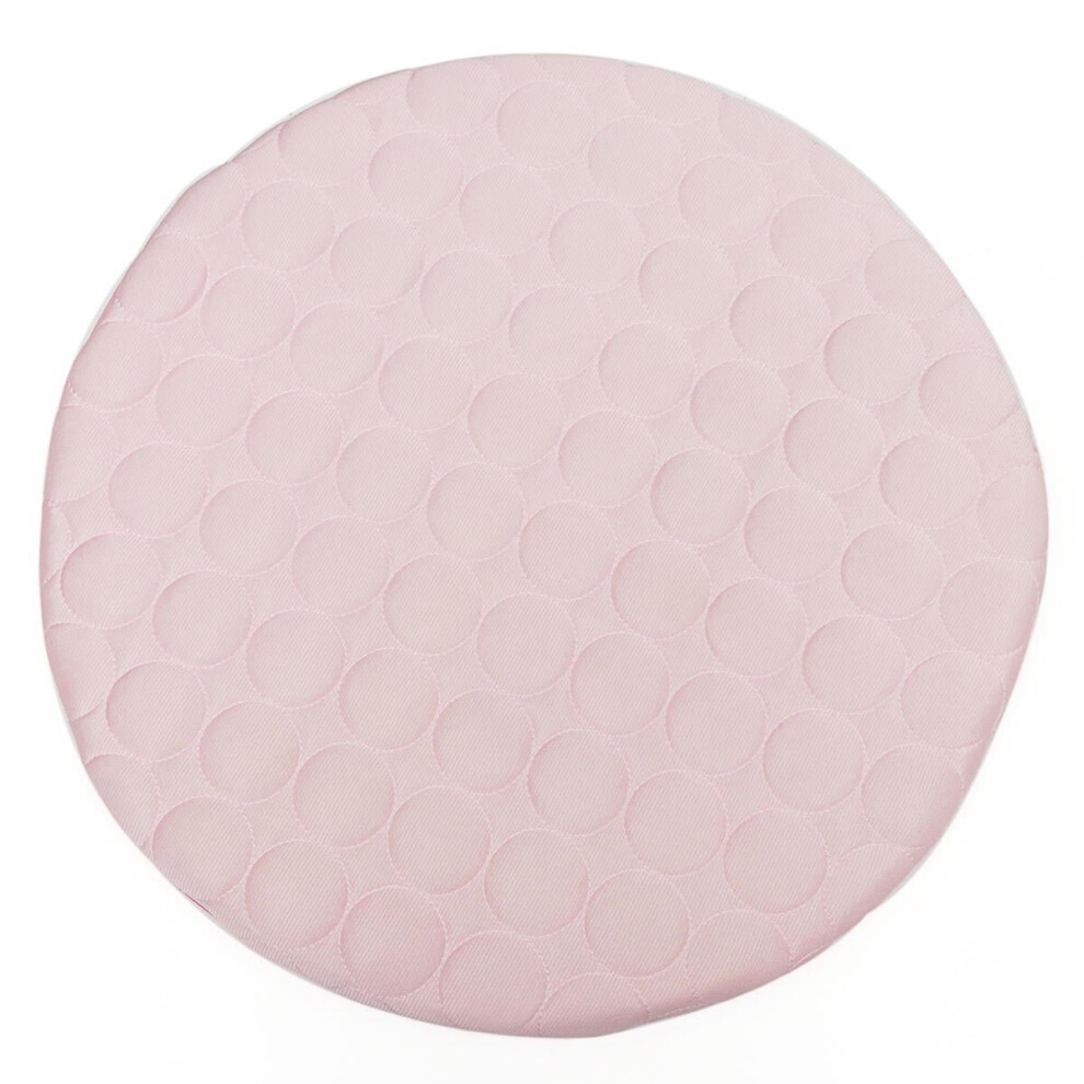 (Pink, M) 42R/50R Pet Dog Cat Soft Summer Chilly Cooling Mat Cold Bed Fiber Mats Pad Pet Seat Cushion