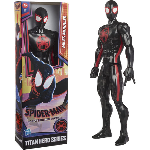 Hasbro Brinquedo Marvel Spider-Man Miles Morales, Figura de Ação de 12 Polegadas, Idade 4 e Mais