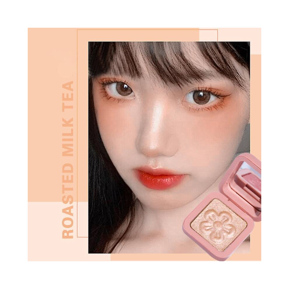 (D) Highlight Blush Makeup Trimming Blush Pearlescent Powder Cheek Highlight Blush