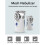 (Blue A) Medical Silent Mesh Nebulizer Atomizer Breath Care 9