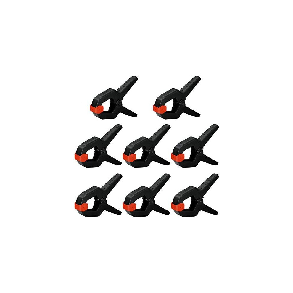 Nirox 8X Set Of Spring Clips - Clamps With Large Span Width - High Clamping Force Of The Spring Clamp - Clamps With Moveable Jaws - Tension Clamps