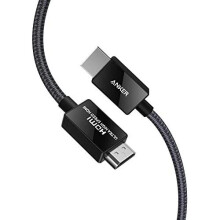 Anker 8K@60Hz HDMI Cable, Ultra High Speed 4K@120Hz 48Gbps 6.6 ft Ultra HD HDMI to HDMI Cord, Support Dynamic HDR, eARC, Dolby Atmos, Compatible with