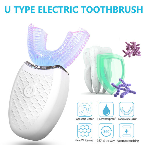 Automatic Sonic Electric Toothbrush U-Shaped Wireless Whitening Brush 2