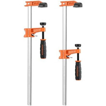 Jorgensen 12-Inch/300mm Professional Woodworking Clamps 2 Pack, Quick Release Clamps for Wood, F Clamps Set