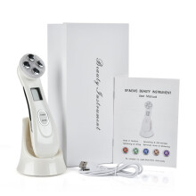 (White with box) Face Mesotherapy RF Radio Frequency Lift Massager