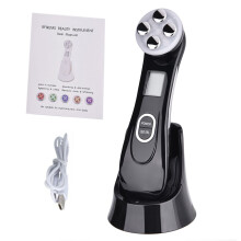(Black without box) Face Mesotherapy RF Radio Frequency Lift Massager