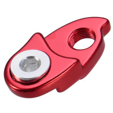(Red) MTB Mountain Bike Bicycle Rear Derailleur Hanger Extension Extender Road Bicycle Cycling Frame Gear Tail Hook Extender Accessory