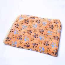 (coffee, 100*80cm39.4*31.5in) Dog Kennel Pad Pet Blanket, Warm In Autumn And Winter, Thickened Coral Wool