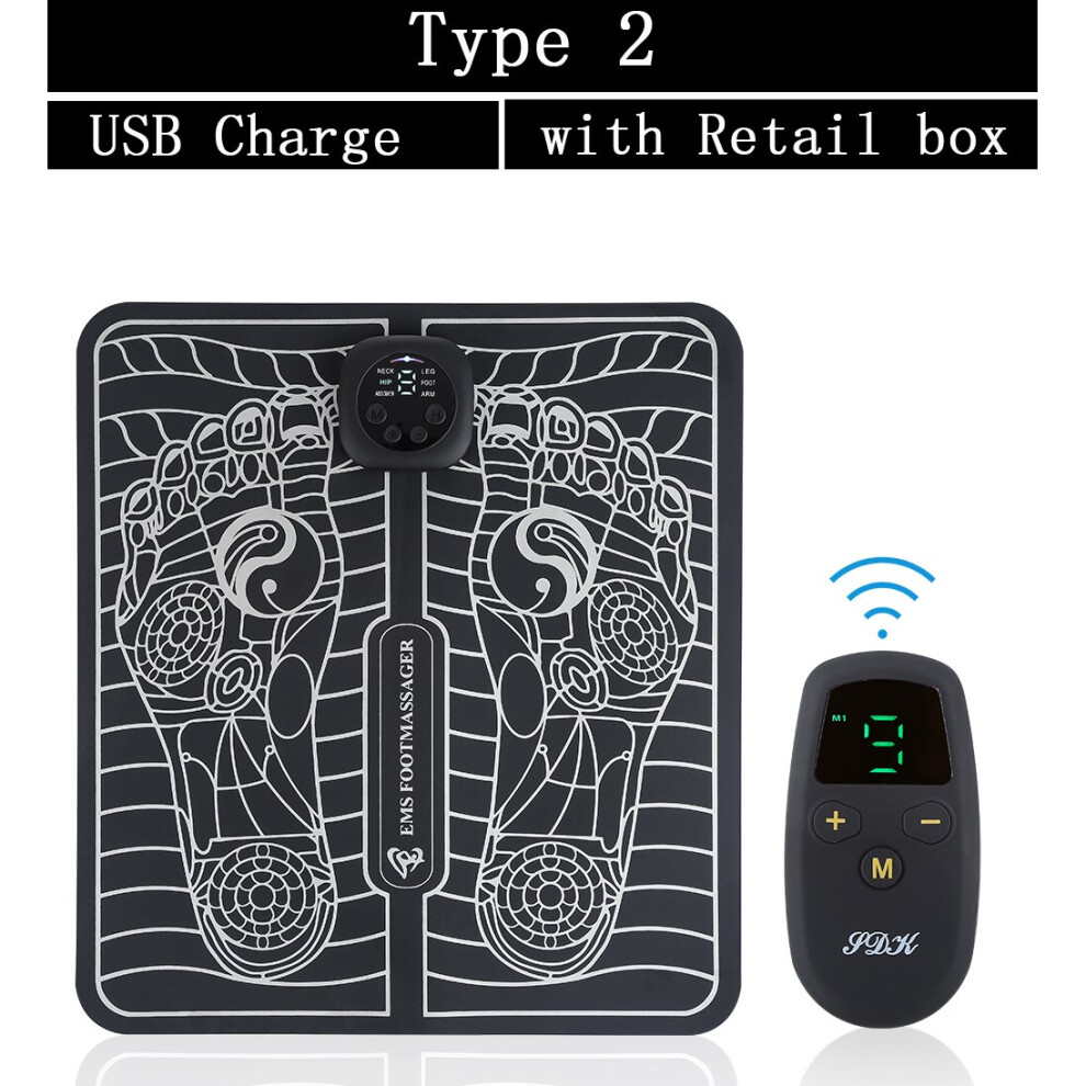 Gacloz (Type 2) Ems Foot Massager Electric Physiotherapy Mat Pad