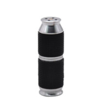 (Silver) Portable Whipped Cream Cracker Dispenser Cream Whipper Mini Rubber Grip