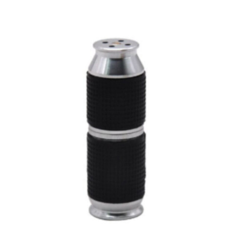 (Silver) Portable Whipped Cream Cracker Dispenser Cream Whipper Mini Rubber Grip