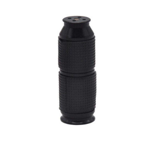 (Black) Portable Whipped Cream Cracker Dispenser Cream Whipper Mini Rubber Grip