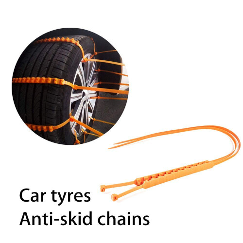 Universal Emergency Car Anti-skid Snow Chain 5 Pcs 2