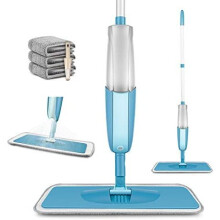 Spray Floor Mop, PAPCLEAN Microfibre Spray Mop with 3 Reusable Pads and 410ML Refillable Bottle, 360 Degree Spin Mop Suitable for Hardwood, Marble,