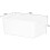 NIFTII Pack of 5 Plastic Storage Baskets with Handle ? Rectangular Kitchen Organiser Storage Box ? Home & Kitchen Storage Basket ? Strong Plastic 2