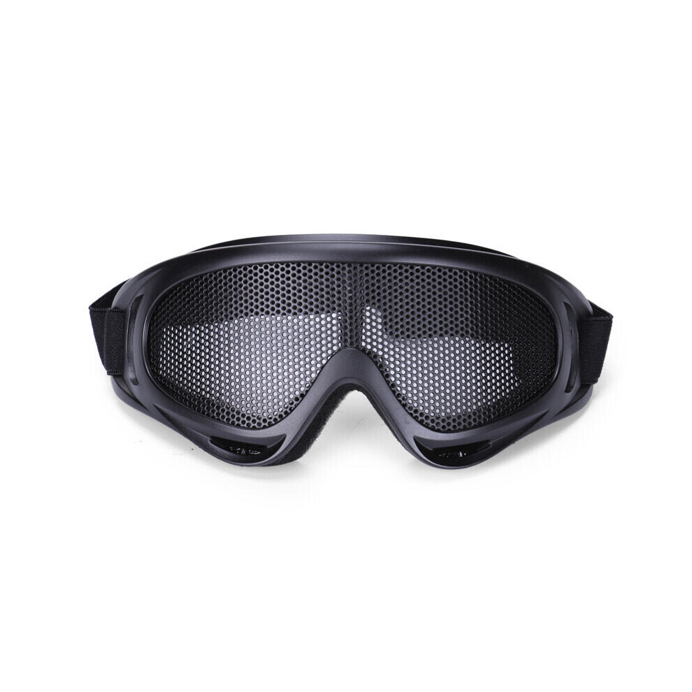 (Black) Hunting Shooting Airsoft Net Eyes Protective Tactical Glasses Bike Motorcycle Shock Resistance 3654657510015