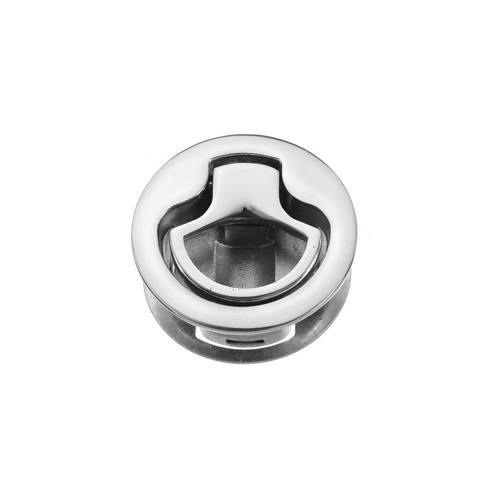 Stainless Steel 2 Inch Flush Pull Latch Push To Close Lift Handle Marine Boat Hatch