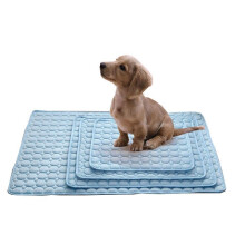 (Pink, L) Pet Dog Kitty Cooling Pet Bed Ice Pad Cushion Pet Soft Safety Pad cooling Cat Dog Mat