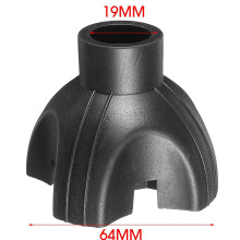 (Inner: 19MM Outer: 64MM) Walking Stick End Tripod Cane Tip Non-Slip Bottom Self Standing Rubber Walk
