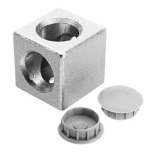 (Two-way Junction Connection) 3030mm Aluminum Angle Connector Junction Corner Bracket 3030 Series Aluminum Profile