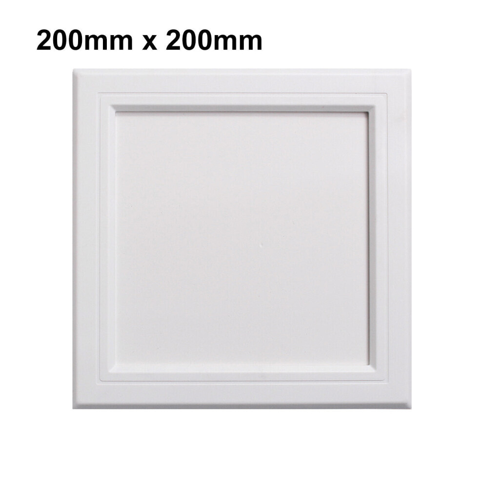 (200X200mm) Abs Wall Ceiling Access Panel 7 Sizes White Inspection Plumbing Wiring Door Revision Hatch Cover 3654659453686