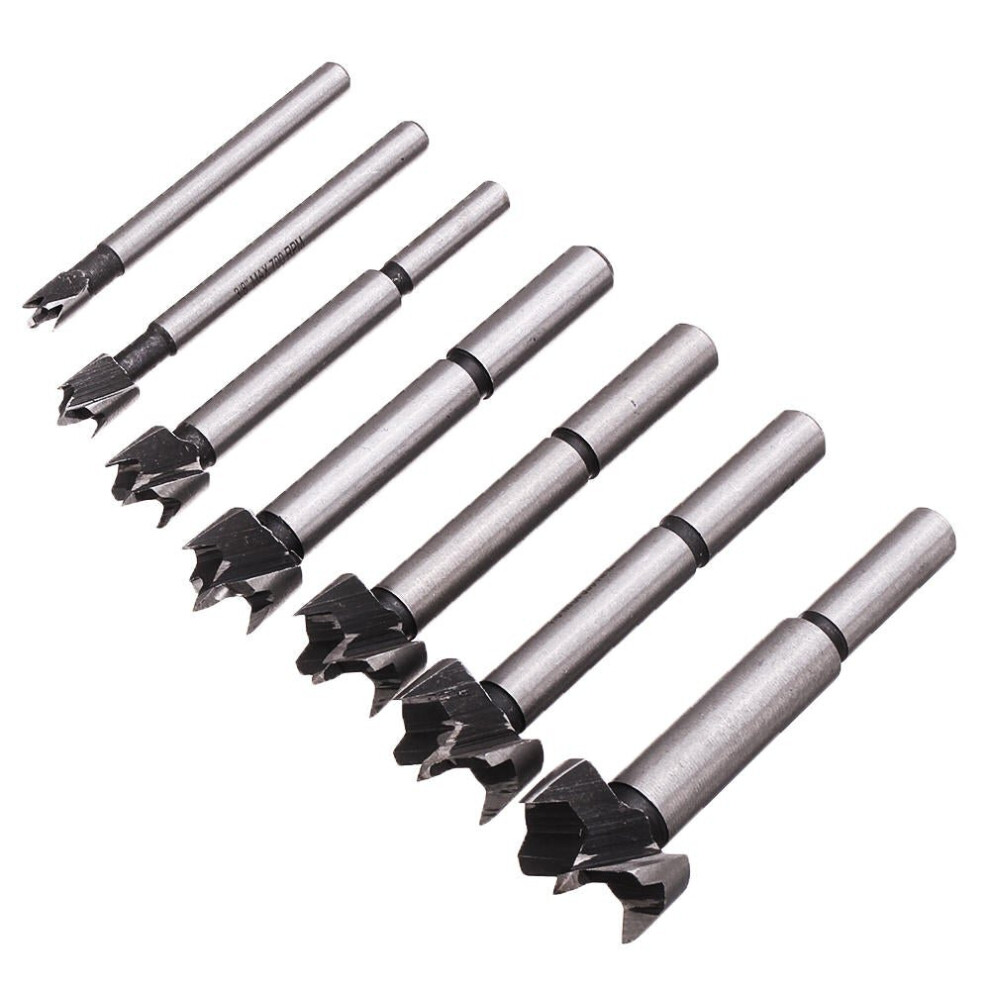 7Pcs 6-25mm Hinge Hole Cutter Set Woodworking Boring Wood Saw