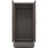 Nevada 2 Door 1 Drawer Wardrobe Black Wood Grain 5