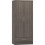 Nevada 2 Door 1 Drawer Wardrobe Black Wood Grain 2