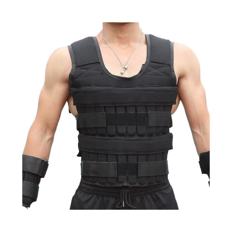 30KG Loading Weight Vest For Boxing Training Gym Equipment Waistcoat Jacket Sand