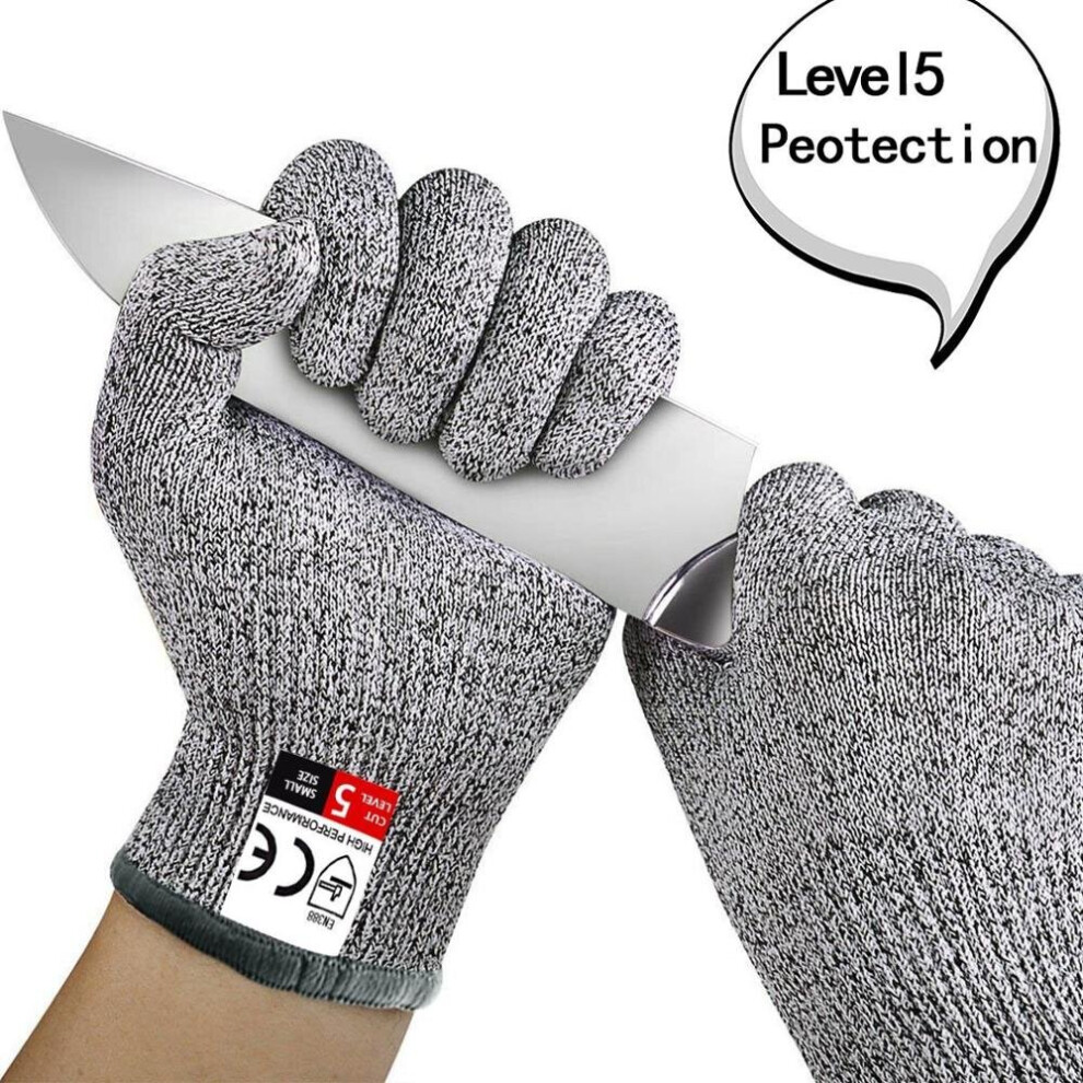 (XS 18cm) High-strength Grade Level 5 Protection Safety Anti Cut Gloves