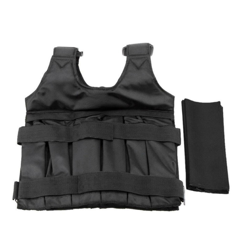 (20kg) Weighted Vest Adjustable Gym Exercise Training Fitness Jacket Workout Boxing Waistcoat Accessories