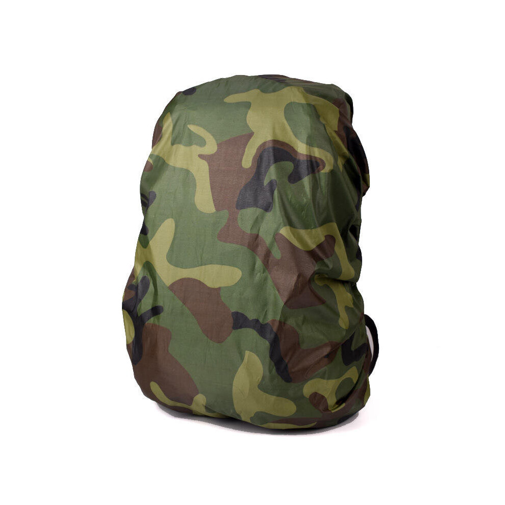 (Army Camouflage) 30-40L Backpack Rain Cover Waterproof Protective Bag Cover Camping Mud Dust Rainproof Protector