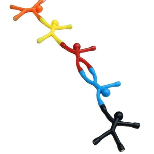 Blue Mini Q Man Magnet Novelty Curiously Awesome Gift Cute Rubber Man Magnetic Toys on OnBuy