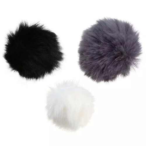 (White) Lavalier Microphone Furry Windscreen Windshield Wind Muff Soft Comfortable for Microphones Mic 1