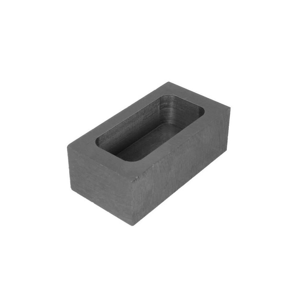 65x30x20mm Graphite Crucible Casting Melting Ingot Mold for Refining Melting 14OZ Silver/26OZ Gold