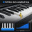 88-Key Electronic Keyboard Semi-Weighted Full Size Digital Piano 6